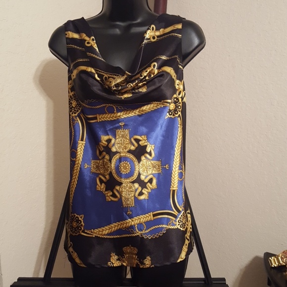 Allison Taylor Tops - Allison Taylor Sleeveless Cowl Neck Blouse